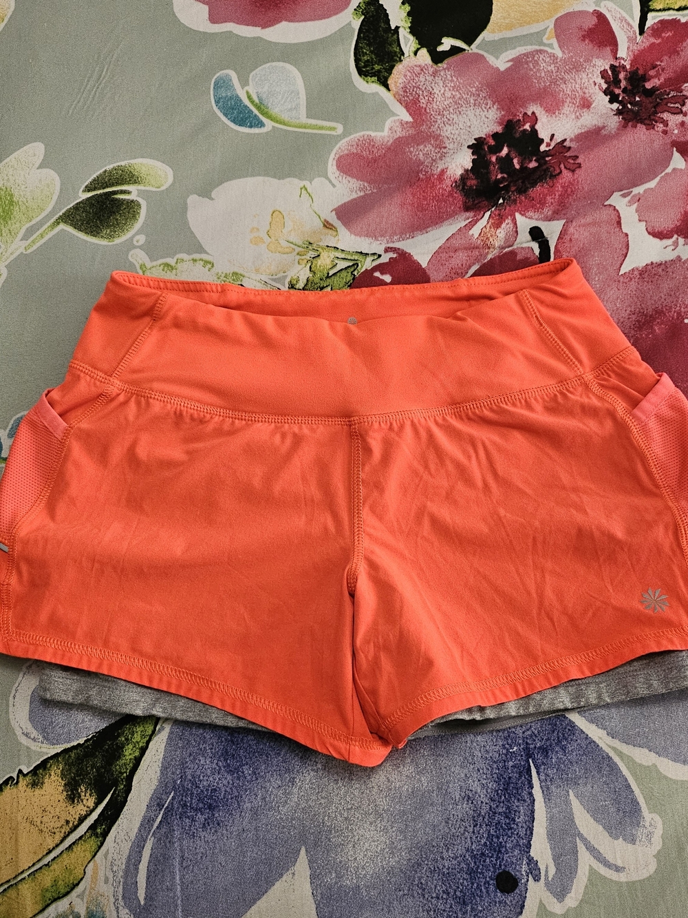 Athleta Women's Coral-Orange Athletic Shorts
